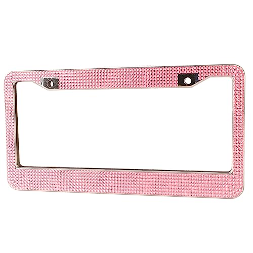2 Stück Glitzernde Nummernschildabdeckungen, Nummernschildhalter für Damen mit Strasssteinen, Komplexe und Langwierige Installationsvorgänge. Jede Lizenz Umfasst Bling License von Acouto