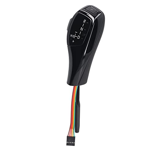 Acouto LED-Automatik-Schaltknauf, Linke Antriebsseite, Roter Knopf, Glatter Ersatz für X3 E83 2004–2010 LED-AutomatikschaltknaufLED-KnopfLED-SchaltknaufhebelLED-Automatikknauf Ge von Acouto