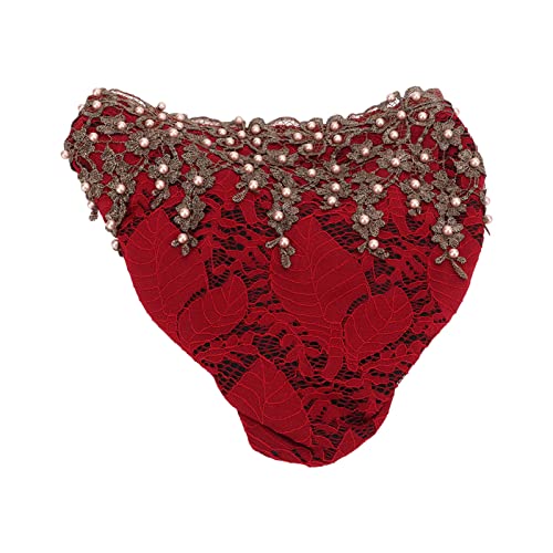 Acouto Turban Head Wraps Headscarf Vorgebundenes Weiches Spitze Fleece Haarabdeckung für Frauen mit Sicherem Anfall kein Schlupf für Haarausfall Muslimischer Schal Alle (Kastanienbraun) von Acouto