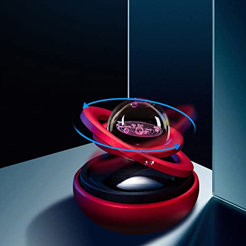 Auto-Parfüm-Anhänger, Galaxie-Design, Drehbarer Auto-Aromatherapie-Diffusor, Auto-Aromatherapie-Geschenke für Freund, Männer und Frauen (Sonnensystem) von Acouto