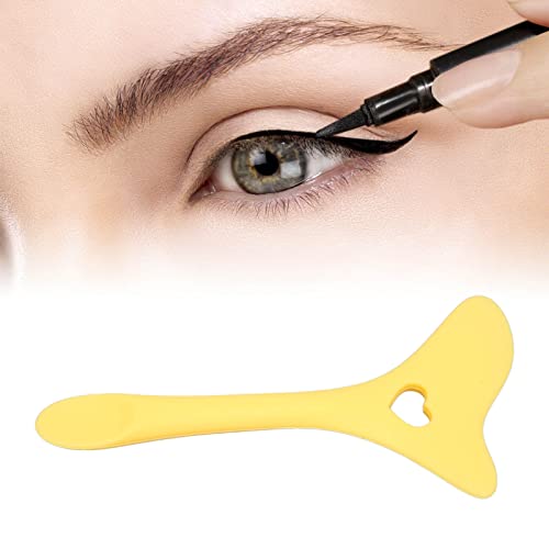 Eyeliner-Schablonen, Eyeliner-Hilfe-Silikon-Werkzeug für Augen-Make-up, Eyeliner-Lidschatten Zeichnen, Lippenstift Positionieren, Cremes Auftragen (YELLOW) von Acouto