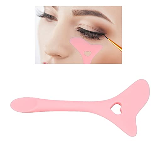 Eyeliner-Schablonen, Silikon-Eyeliner-Stift-Schablone mit Schwanzlöffel-Design für Lidschatten-Malerei, Wimpern, Zusätzliche Positionierung des Lippenstifts (PINK) von Acouto