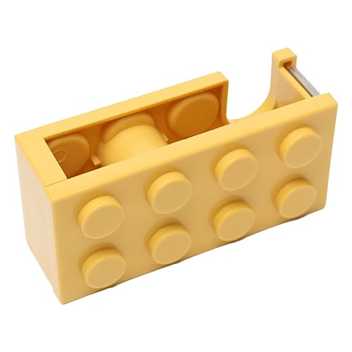 Klebebandabroller, Niedliche Bausteinform, Einfach zu Schneidender Schreibtisch-Klebebandhalter für Schulbüro, Arbeitszimmer (Acouto5fwak0hncm-11) von Acouto