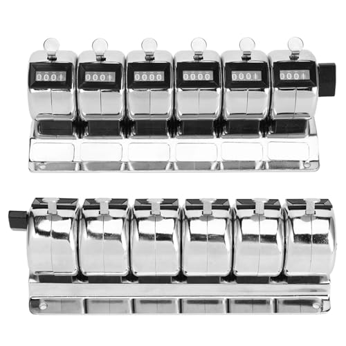 Mechanischer Edelstahl Manueller Ker Zähler, 4-stellig mit 6 Its, Tally Tool für verschiedene Anwendungen von Acouto