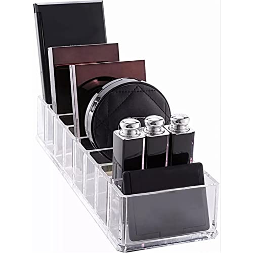 Transparenter Acryl-Make-up-Ständer mit 8 Plätzen, Eyesha-Kosmetik-Display-Halter für die Organisation von Lidschatten, Rouge und Kee-Make-up von Acouto
