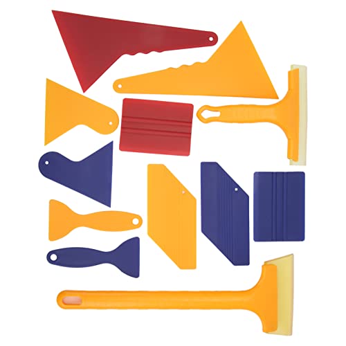 Win Tint Tool Kit für Autos 12-teiliges Set Auto Win Tint Tools Rakel Schließen Installationswerkzeug für Aufkleber Farbwechsel Film Rakel Werkzeuge Win Tint Tool W Tool von Acouto