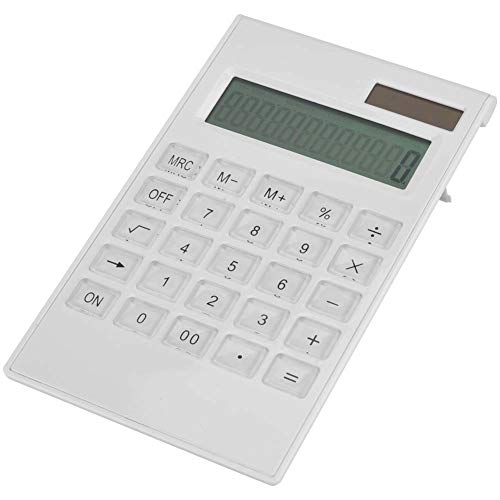 Wissenschaftlicher Desktop -Solar- und Batterie -Dual -Powered White Calculator mit Taste CalculatorDesktop -Rechner von Acouto