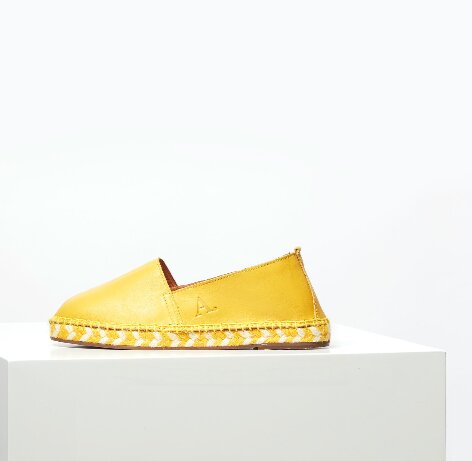 Act. Arven Mixed Sole leather Espadrilles Yellow von Act.