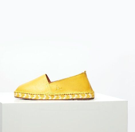 Act. Arven Mixed Sole leather Espadrilles Yellow von Act.