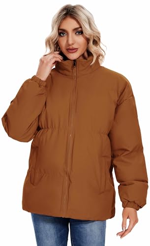 Actcat Damen Jacke Herbst Winter, Warme Steppjacke, Übergangsjacke & Wintermantel, Langarm Daunenmantel, Baumwolljacke für Damen von Actcat