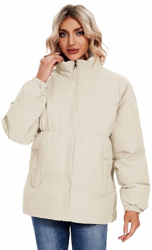 Actcat Damen Jacke Herbst Winter, Warme Steppjacke, Übergangsjacke & Wintermantel, Langarm Daunenmantel, Baumwolljacke für Damen von Actcat