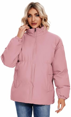 Actcat Damen Jacke Herbst Winter, Warme Steppjacke, Übergangsjacke & Wintermantel, Langarm Daunenmantel, Baumwolljacke für Damen von Actcat