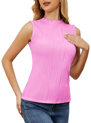 Actcat Damen Tank Top Ärmellose Sommer T Shirt Rundhals Oberteile Basic von Actcat