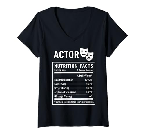 Damen Lustiger Schauspieler T-Shirt mit V-Ausschnitt Damen Lustiger Schauspieler T-Shirt mit V-Ausschnitt von Acting Humor Gifts for Actors