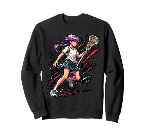 Lacrosse Mädchen Running Graphic Sportliches Design Sweatshirt Lacrosse Mädchen Running Graphic Sportliches Design Sweatshirt von Active Lacrosse Girl Design for Sports Lovers