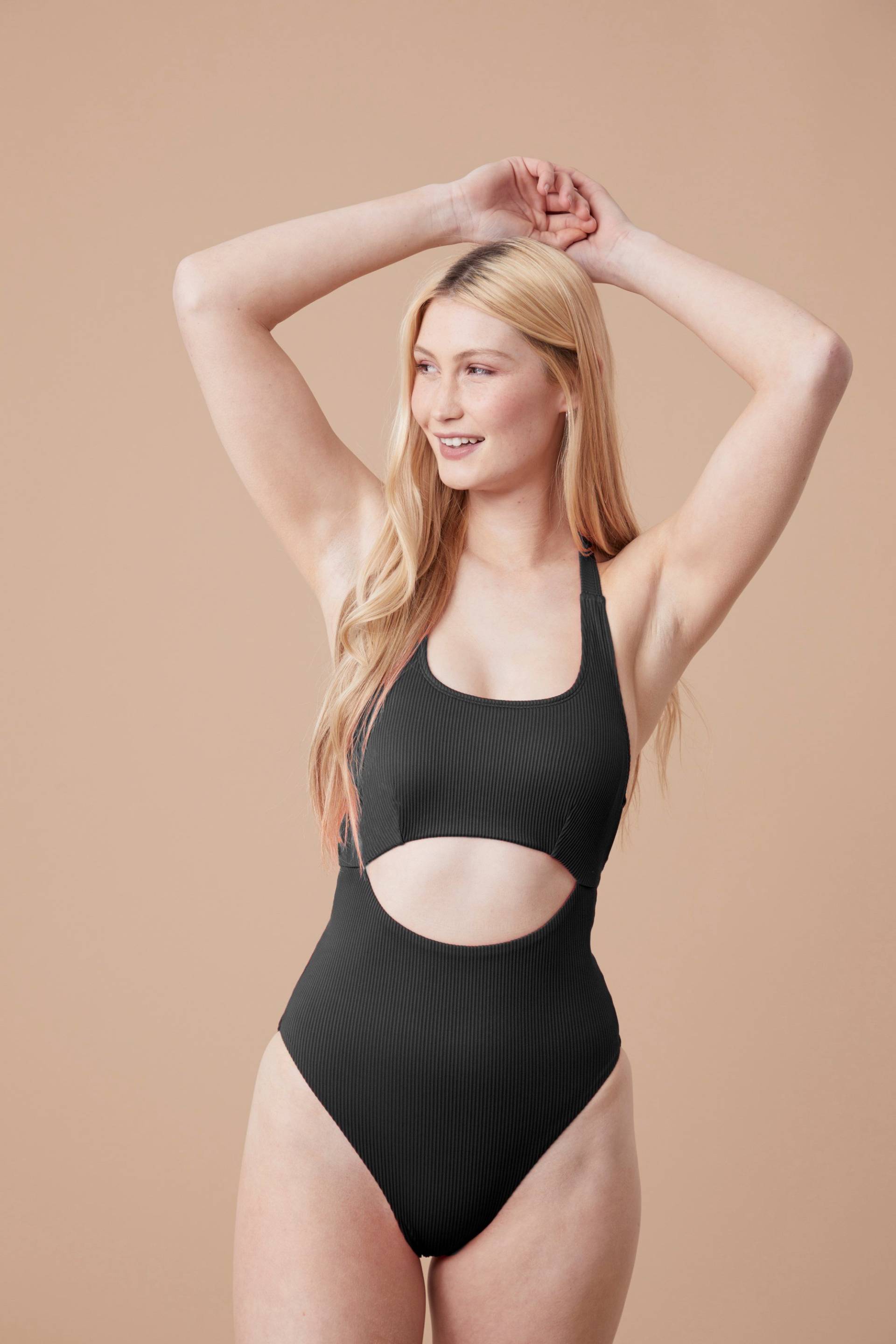 Dip Damen-Badeanzug - Schwarz von Active People