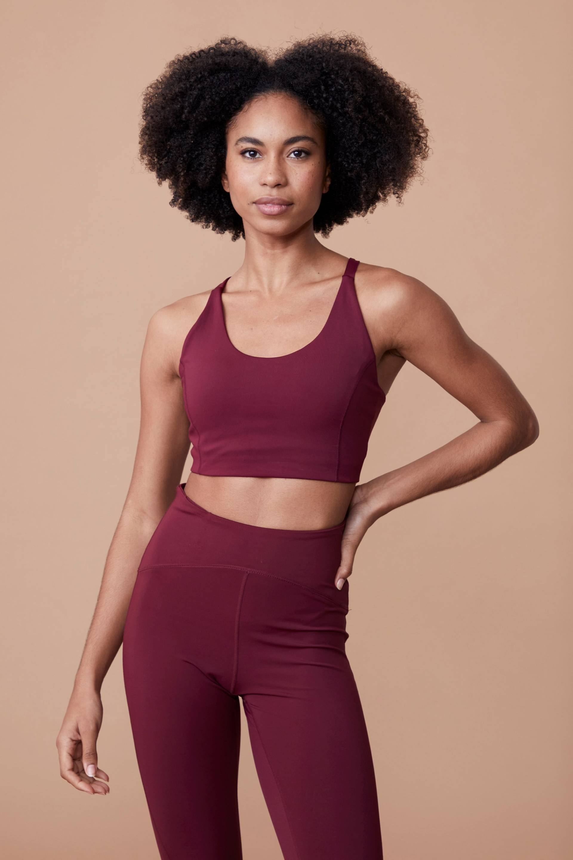 Repose Damen Sport-BH - Burgunderrot von Active People