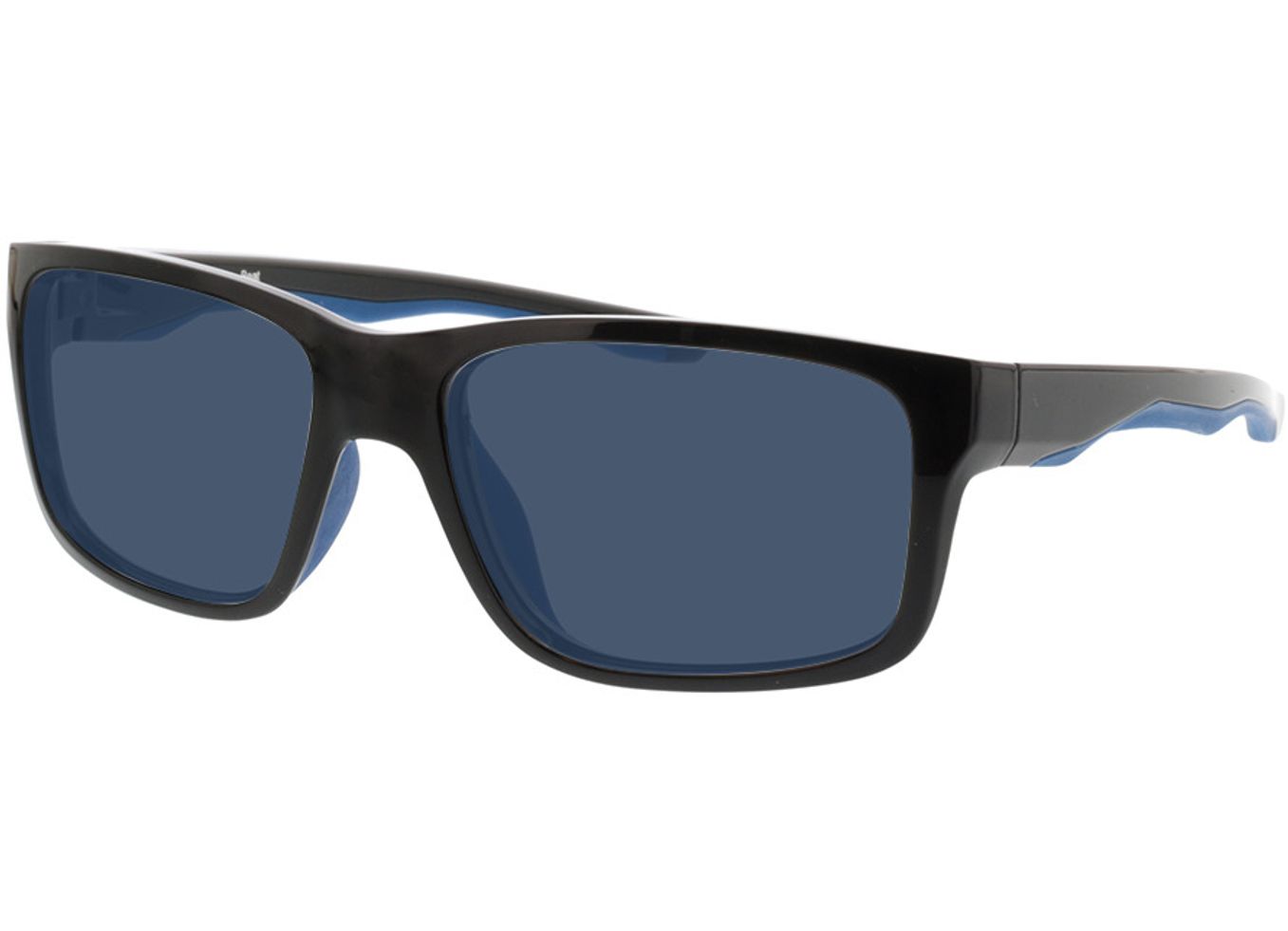 Beat - schwarz/dunkelblau Sonnenbrille mit Sehstärke, Vollrand, Eckig von Active by Brille24