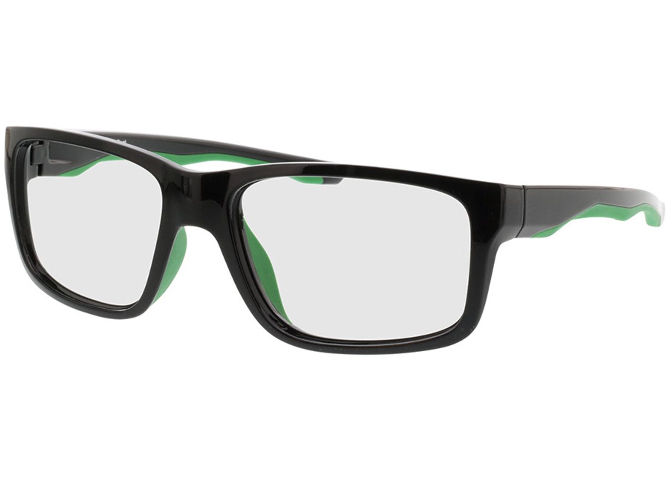 Beat - schwarz/grün Brillengestell inkl. Gläser, Vollrand, Eckig von Active by Brille24