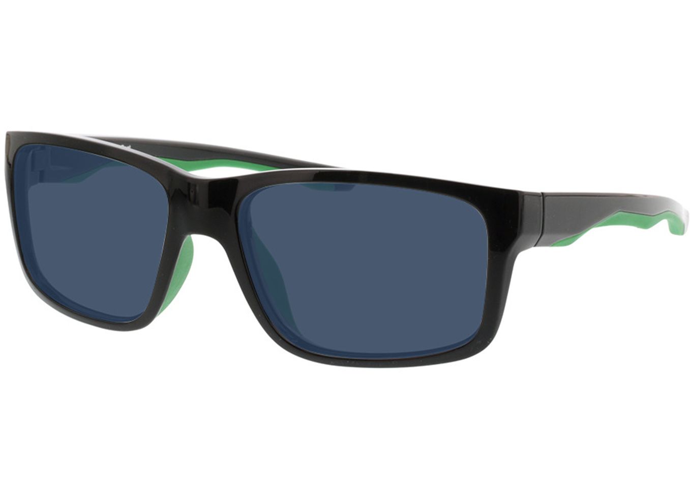Beat - schwarz/grün Sonnenbrille mit Sehstärke, Vollrand, Eckig von Active by Brille24
