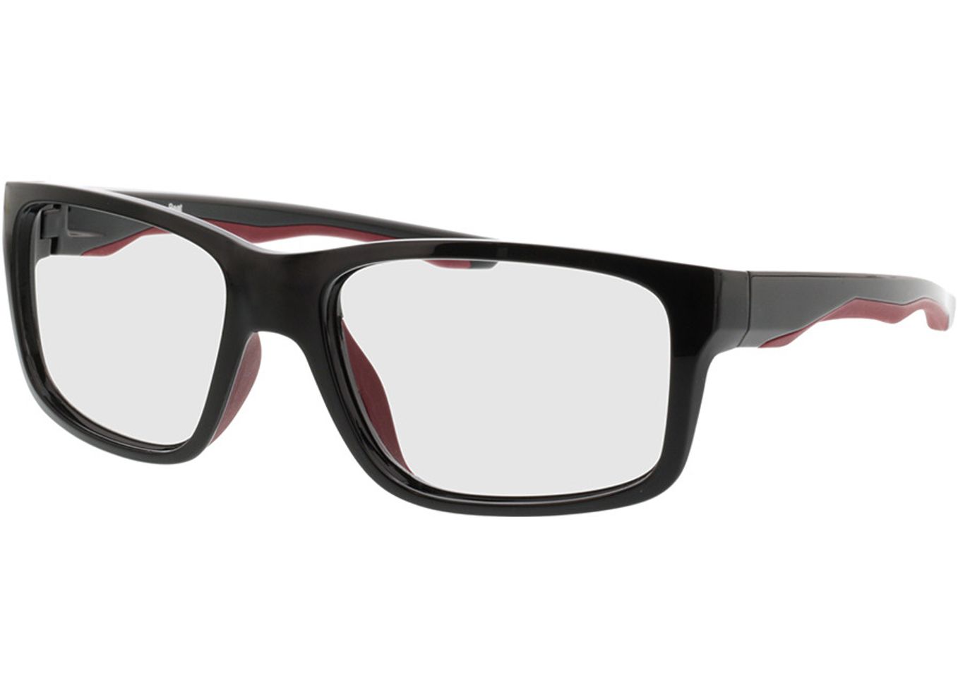 Beat - schwarz/rot Gleitsichtbrille, Vollrand, Eckig von Active by Brille24