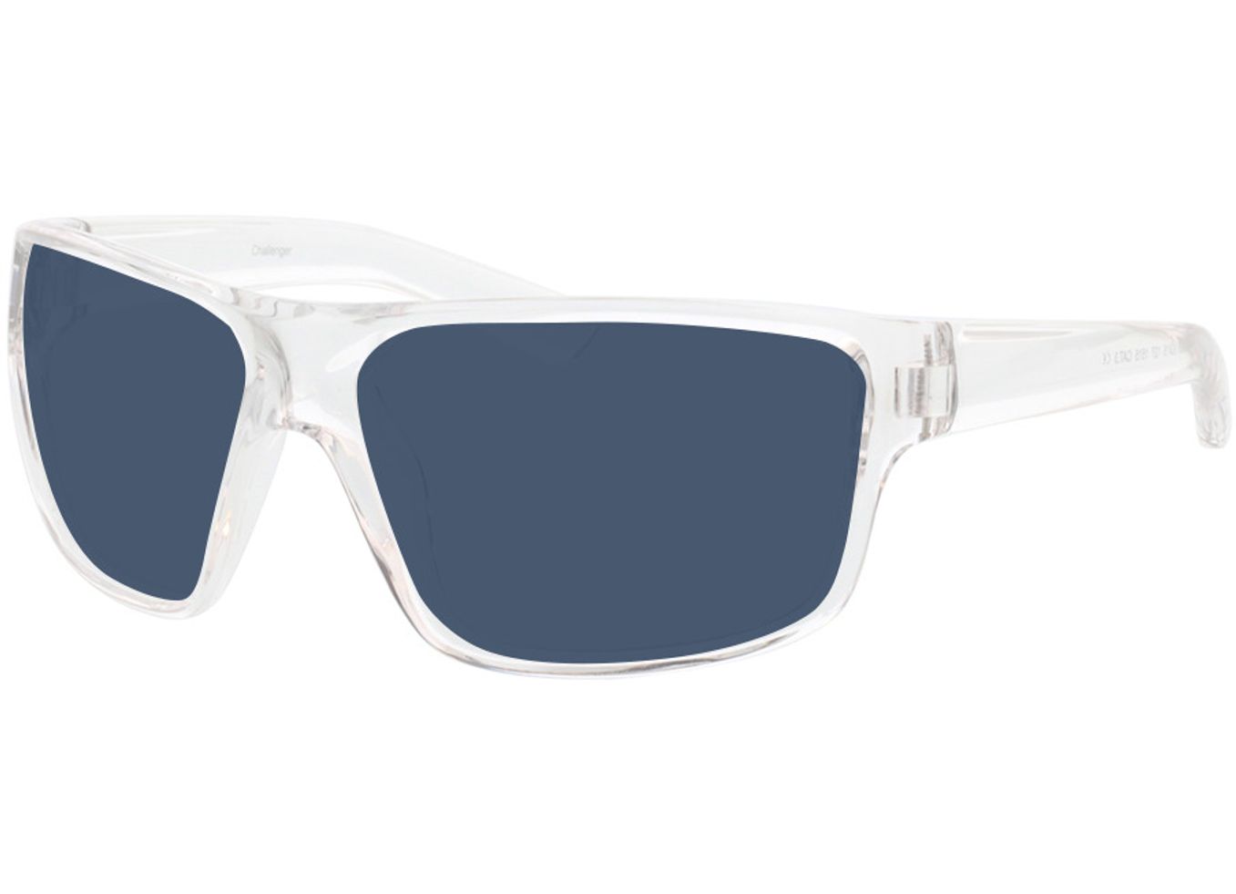 Challenger - transparent Sonnenbrille ohne Sehstärke, Vollrand, Eckig von Active by Brille24