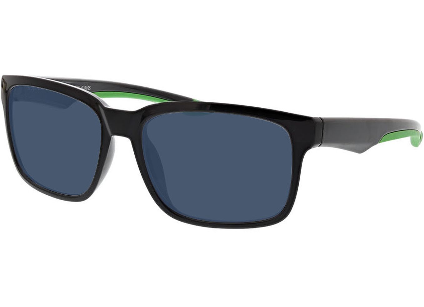Dynamic - schwarz/grün Sonnenbrille ohne Sehstärke, Vollrand, Rechteckig von Active by Brille24