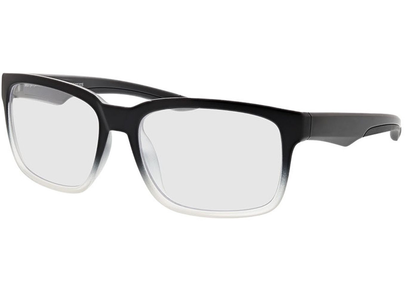 Dynamic - schwarz/transparent Brillengestell inkl. Gläser, Vollrand, Rechteckig von Active by Brille24