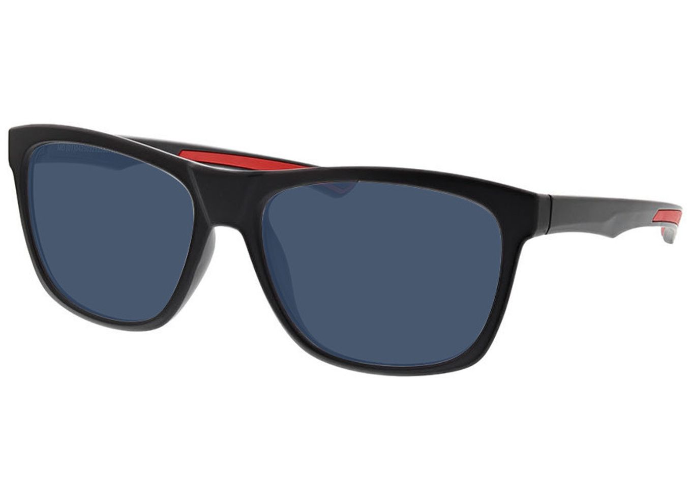 Flash - schwarz/rot Sonnenbrille mit Sehstärke, Vollrand, Rechteckig von Active by Brille24
