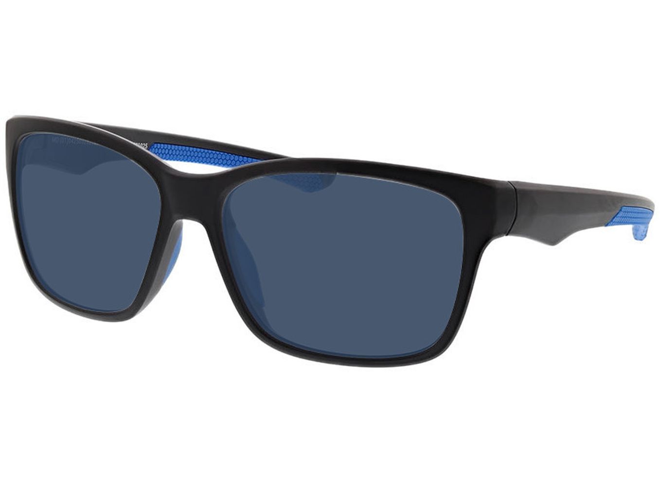 Force - matt schwarz/blau Sonnenbrille mit Sehstärke, Vollrand, Rechteckig von Active by Brille24
