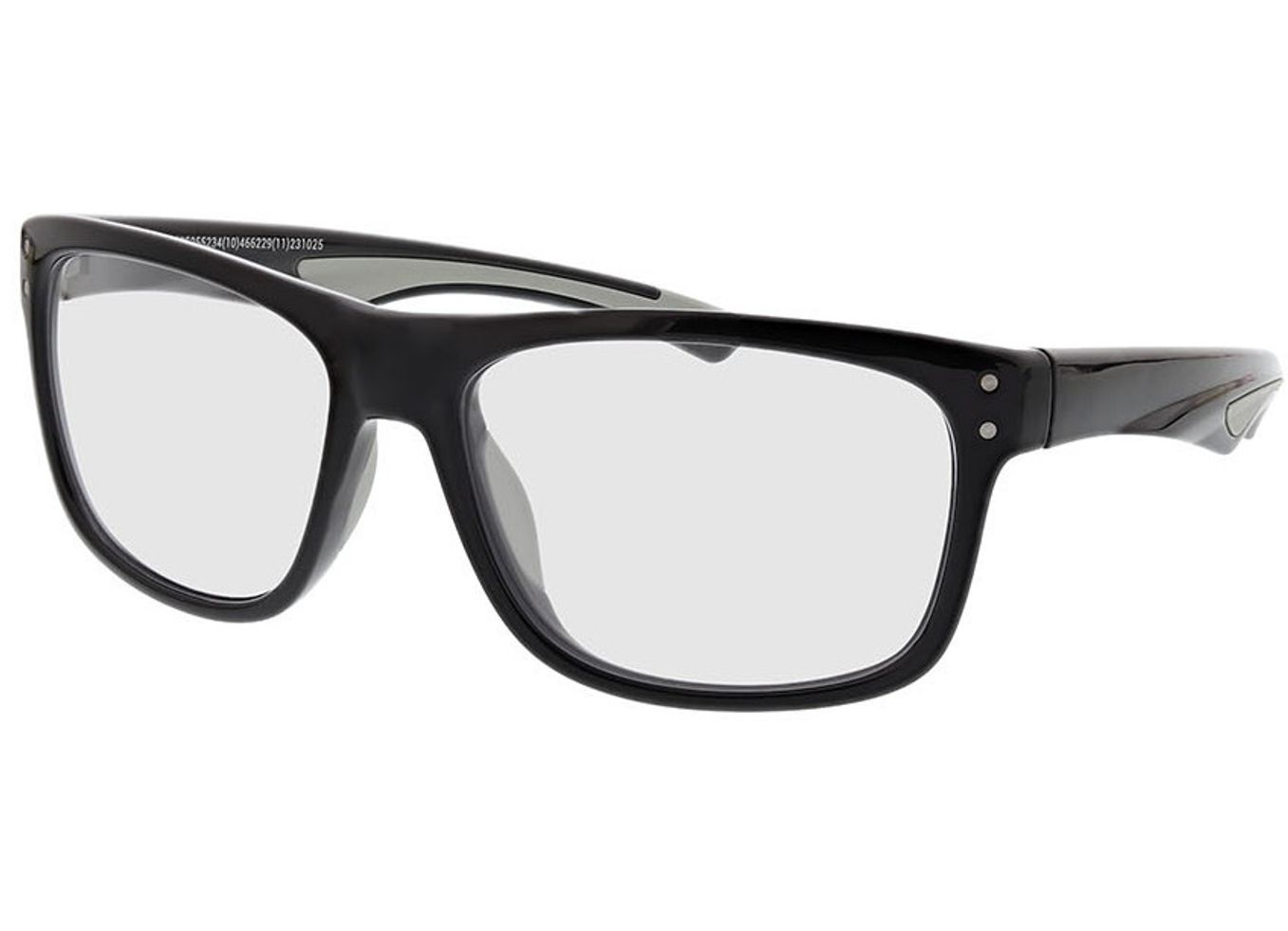 Pace - schwarz/grau Gleitsichtbrille, Vollrand, Rechteckig von Active by Brille24