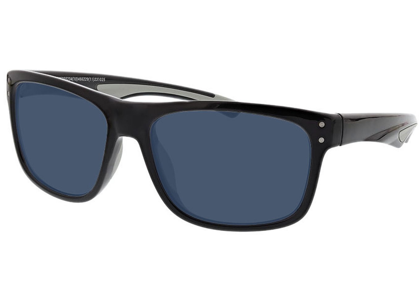 Pace - schwarz/grau Sonnenbrille mit Sehstärke, Vollrand, Rechteckig von Active by Brille24