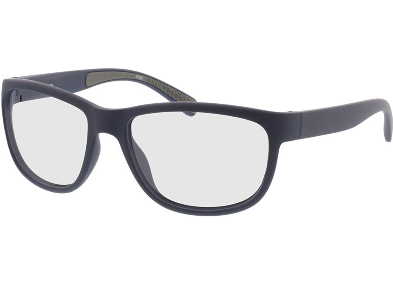 Pulse - matt dunkelblau/grau Gleitsichtbrille, Vollrand, Eckig von Active by Brille24