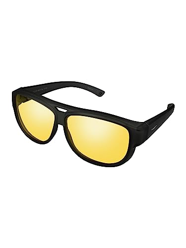 ActiveSol Design Überzieh-Nachtsichtbrille | Autofahrer Brille mit gelben Gläsern | Damen & Herren | Blendschutz von ActiveSol