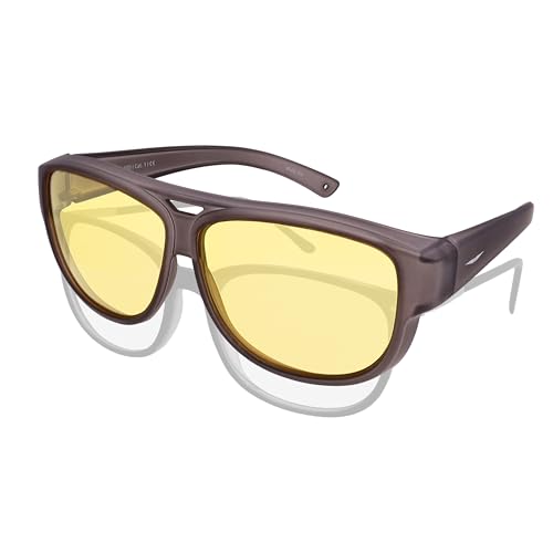 ActiveSol Nachtsichtbrille – Überziehbrille El Pavana für Autofahrer, Gelbe Gläser, Blendschutz von ActiveSol