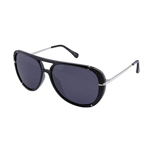 ActiveSol Dione | Polarisierte Sonnenbrille Damen | Design Pilotenbrille Retro modern - groß | polarisiert | 100% UV Schutz | Sonne und Strand | 26 g (schwarz/Silber) von ActiveSol