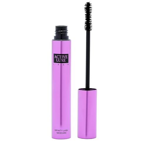 Infinity Lash Mascara - Unendlich Lange Wimpern - Vegane & Tierversuchsfreie Formel für Dramatisches Volumen & Länge - 24-Stunden Tragezeit, Wischfest & Einfache Anwendung von Activeluxe cosmetics