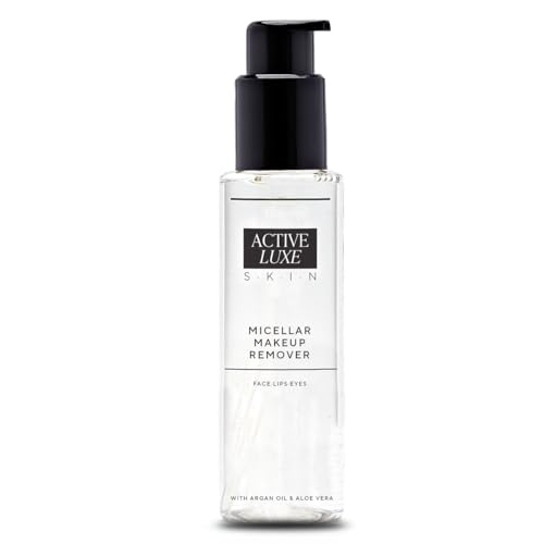 Active Luxe Micellar Makeup Remover – Mizellen Reinigungswasser zum sanften Abschminken von Gesicht & Augen – mit Aloe Vera & Arganöl – für empfindliche Haut, 200 ml Active Luxe Micellar Makeup Remover – Mizellen Reinigungswasser zum sanften Abschminken von Gesicht & Augen – mit Aloe Vera & Arganöl – für empfindliche Haut, 200 ml von Activeluxe cosmetics