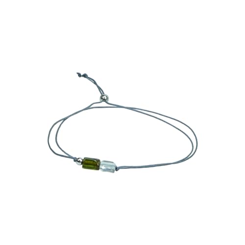 Turmalin Armband - Echte Steine, Handmade, Grüner Turmalin, Größenverstellbar, Bergkristall, Edelstein Armband für Damen, Geschenk für Frauen Turmalin Armband - Echte Steine, Handmade, Grüner Turmalin, Größenverstellbar, Bergkristall, Edelstein Armband für Damen, Geschenk für Frauen von Acura-Styles