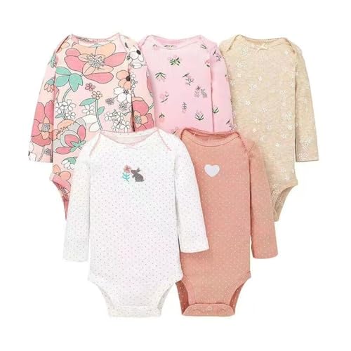 Acuryx Baby Body Langarm 5er Pack Neugeborene Strampler für Baby Jungen und Mädchen #613 18-24 Monate von Acuryx