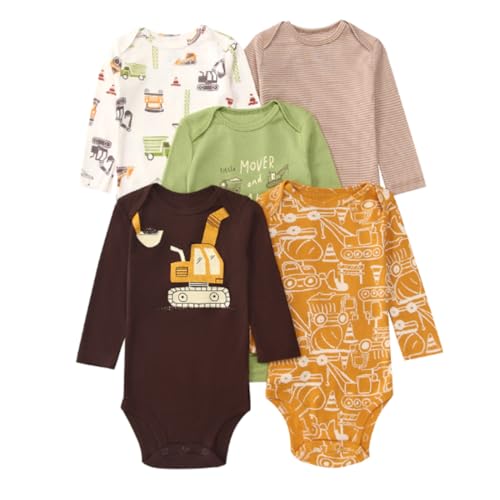 Acuryx Baby Body Langarm 5er Pack Neugeborene Strampler für Baby Jungen und Mädchen #654 6-9 Monate Acuryx Baby Body Langarm 5er Pack Neugeborene Strampler für Baby Jungen und Mädchen #654 6-9 Monate von Acuryx