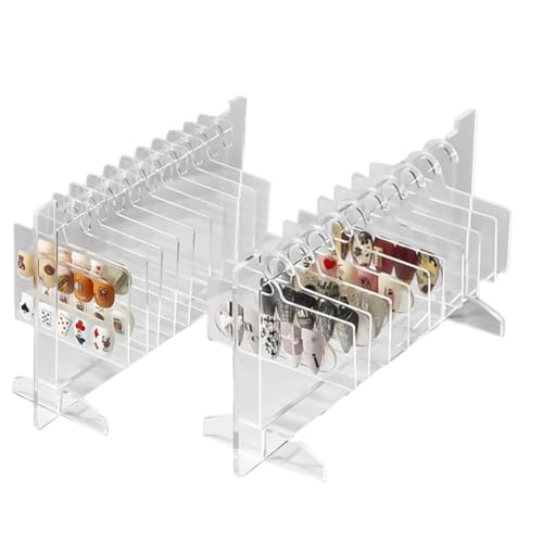 Acvxulfs Aufbewahrungs-Organizer für Nagelproben, im Trendigen Design, Nailart-Displaykarten für Den Ständer, Maniküre-Werkzeuge, Haken-Displaytafel von Acvxulfs