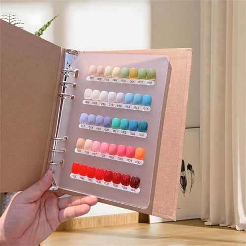 Acycoin2A Nagel-Organizer mit 120 Farben, zum Ausstellen und Aufbewahren, mit doppelseitigem Kleber und Nagelspitzen von Acycoin2A ㅤ