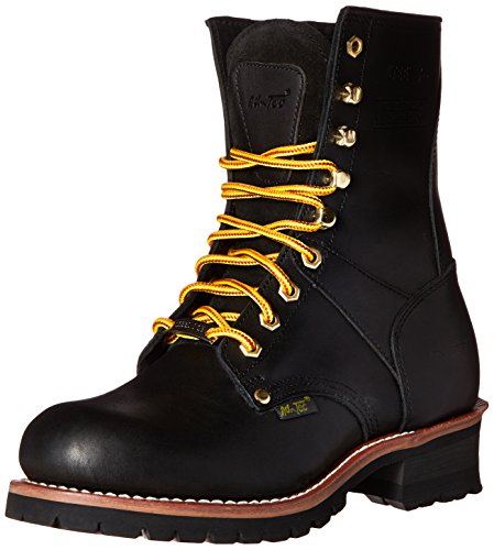 Adtec Men's 9 Inch Steel Toe Logger-M Boot, Black, 14 W US von Ad Tec