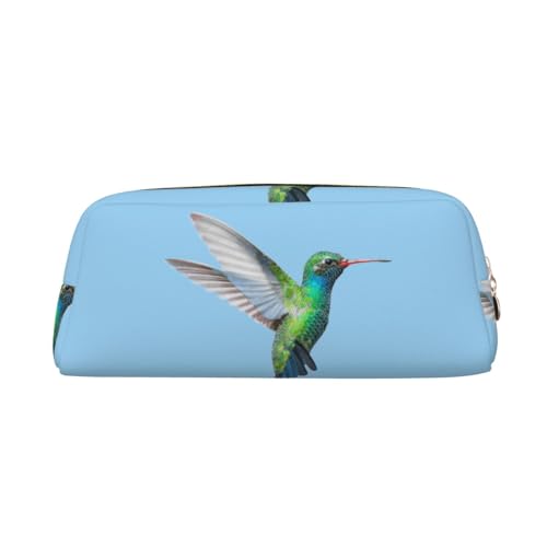 AdaNti Federtasche mit fliegendem Vogel-Druck, wasserdicht, Stifttasche, Reißverschluss, Federtasche, Leder, Stiftebox, Kosmetiktasche für Büro, Reisen, gold, Einheitsgröße, Taschen-Organizer von AdaNti