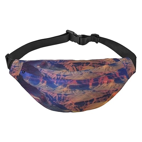 Beauty Grand Canyon Print Bauchtasche für Herren und Damen, verstellbare Gürteltasche, lässige Hüfttasche für Reisen, Wandern, Laufen, Radfahren, Schwarz, Einheitsgröße, Schwarz , Einheitsgröße von AdaNti