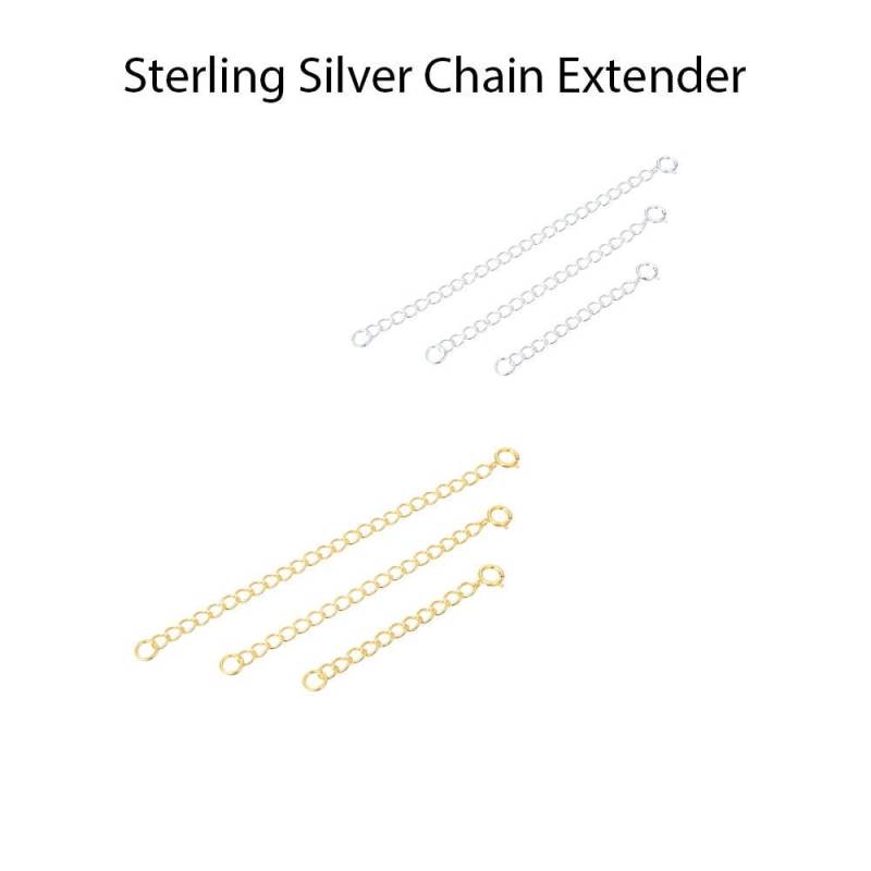 U Pick 1 Stück 925 Sterling Silber Verlängerungskettchen Abnehmbare Einstellbar 2 3 4 5 6 "Hypoallergene Kettenverlängerung Für U Pick 1 Stück 925 Sterling Silber Verlängerungskettchen Abnehmbare Einstellbar 2 3 4 5 6 "Hypoallergene Kettenverlängerung Für von Adabele