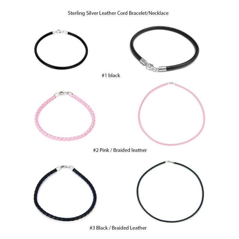 U Pick 2 Stück Lederschnur 3 Mm Kettenarmband Halskette | 7 7, 5 8 16 18 Zoll Sterling Silber Verschluss Für Frauen Männer Edelstein Schmuck Machen U Pick 2 Stück Lederschnur 3 Mm Kettenarmband Halskette | 7 7, 5 8 16 18 Zoll Sterling Silber Verschluss Für Frauen Männer Edelstein Schmuck Machen von Adabele