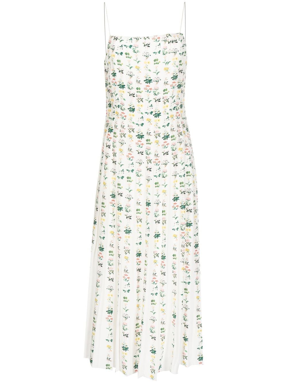 Adam Lippes Seidenkleid mit Blumen-Print - Weiß von Adam Lippes