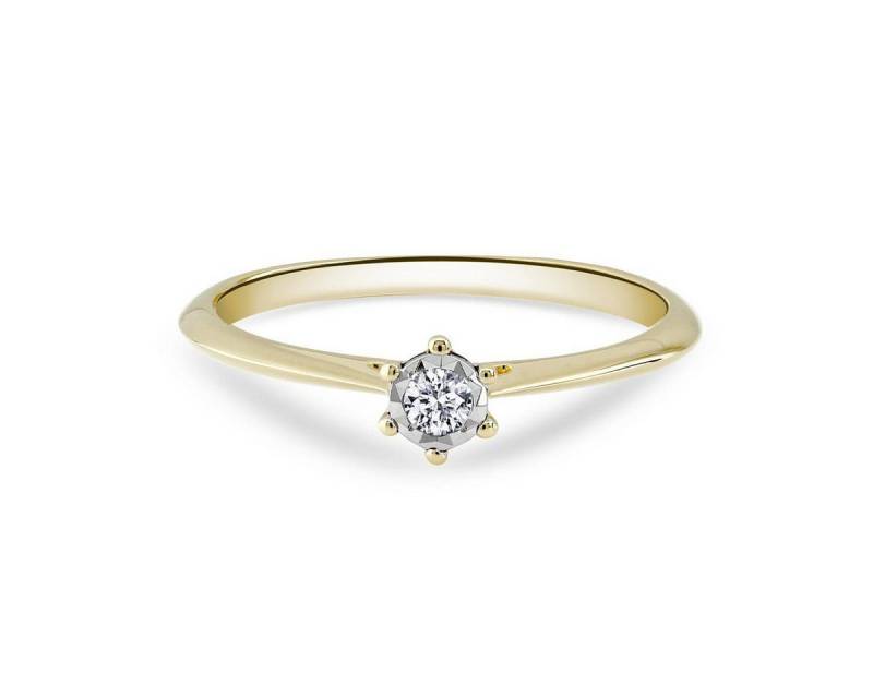 Adam & Eve Verlobungsring "AE22" Brillant Gelbgold oder Weißgold 0,06 ct. oder 0.12 ct (Brillantring), inklusive Echtheitszertifikat - Gravur möglich von Adam & Eve